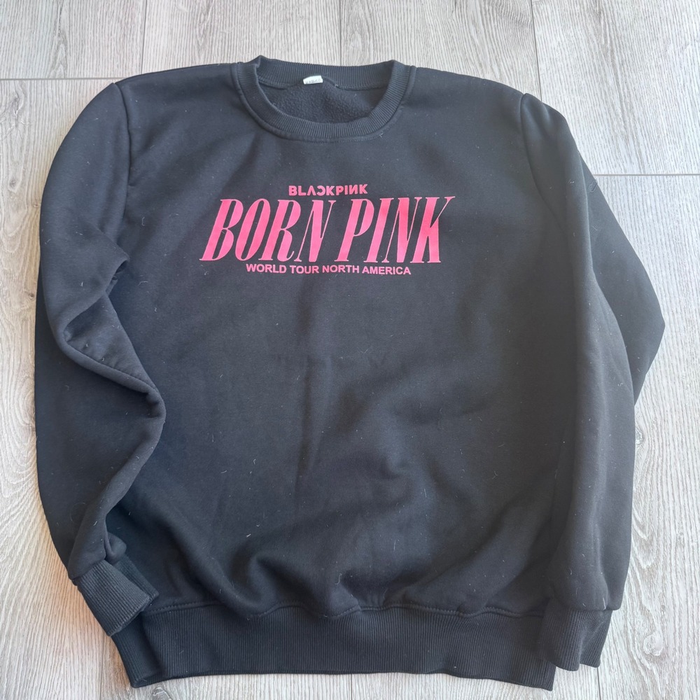 Blackpink Born Pink World Tour 2023 Sweatshirt Black Medium North America Tour - Picture 3 of 6